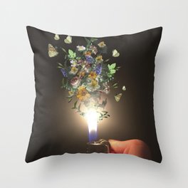 Growing something from nothing Throw Pillow
