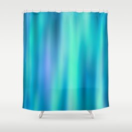 Mermaid Lake - Blue Green Aesthetic Shower Curtain