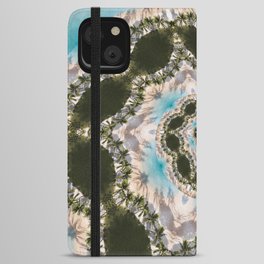 tropical oasis v2 iPhone Wallet Case
