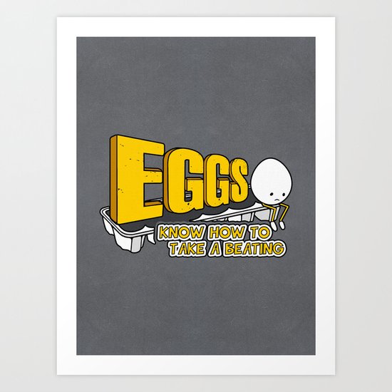 Eggs! Art Print