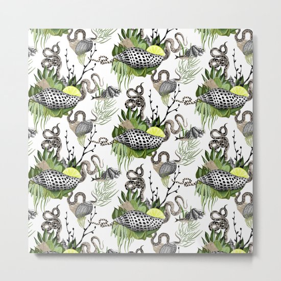 shells and snakes Metal Print