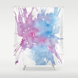 Paint splatter Shower Curtain