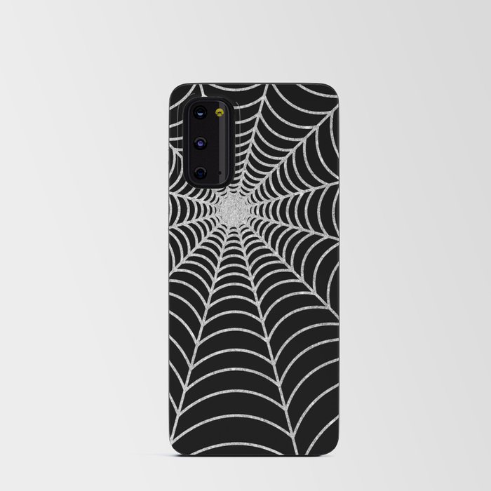 Spiderweb | Silver Glitter Android Card Case