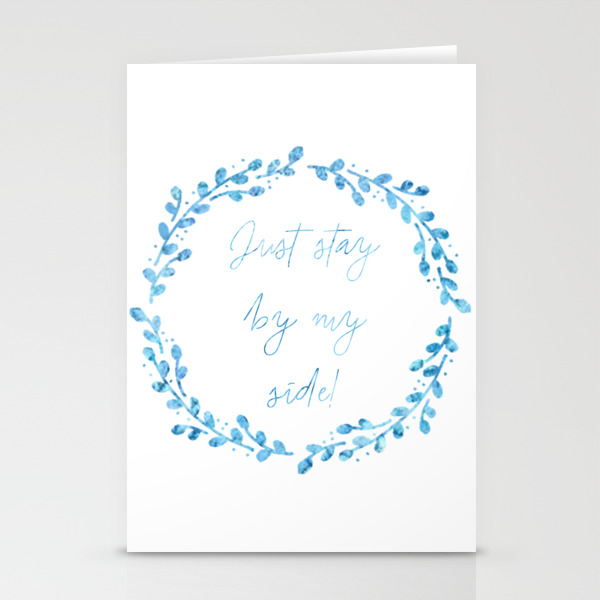 Stay By My Side Stationery Cards By Bookishbazar Society6