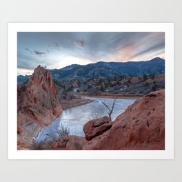 Red Rock Canyon Sunset Art Print