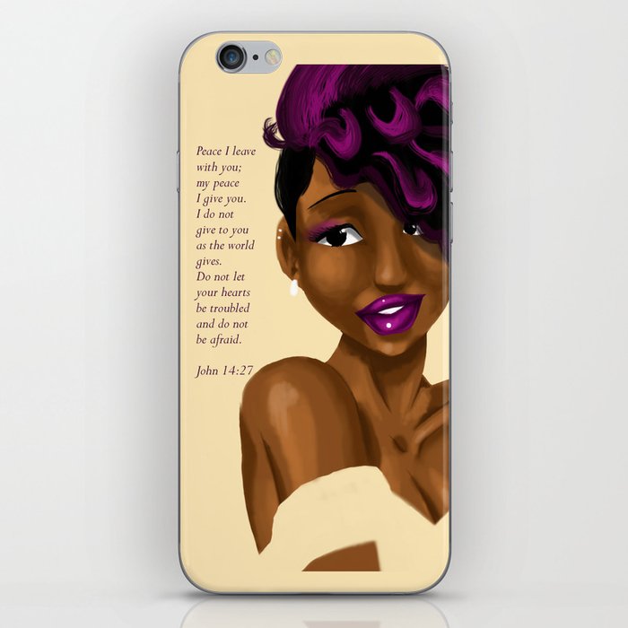 Splash of Color (with scripture) iPhone Skin