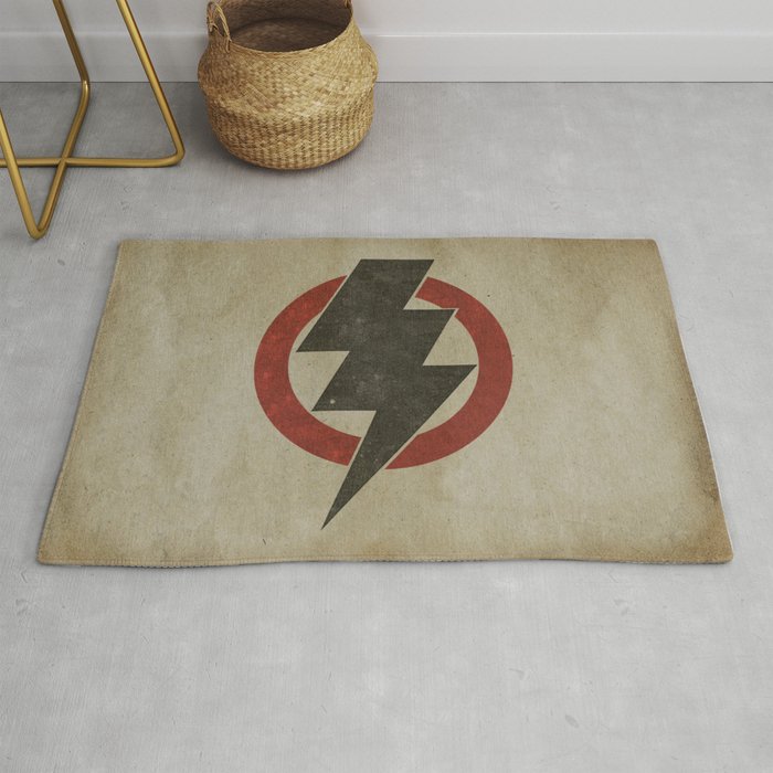 lightning strike zone Rug