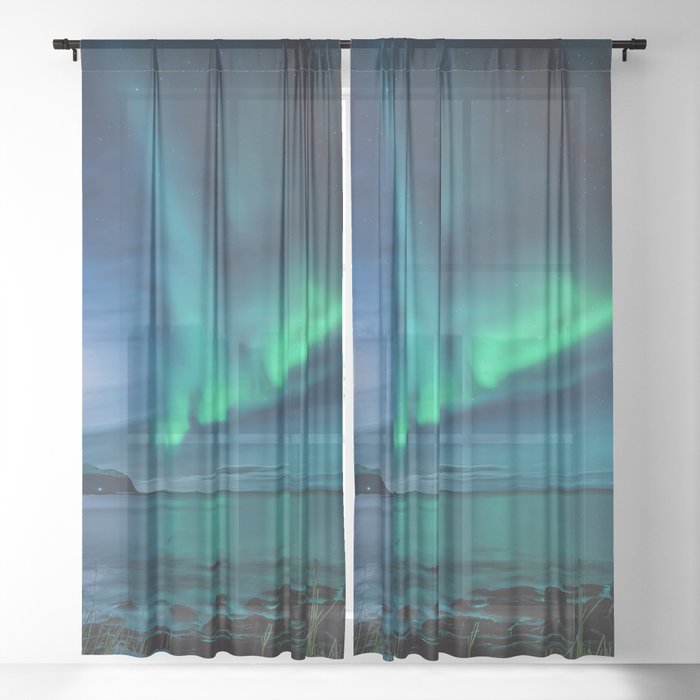 Aurora Borealis Sheer Curtain