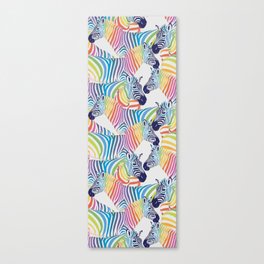 Rainbow Pride Zebras Canvas Print