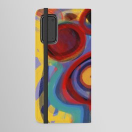 Primal Tribal Abstract Art full of Positive Energy by Emmanuel Signorino Android Wallet Case