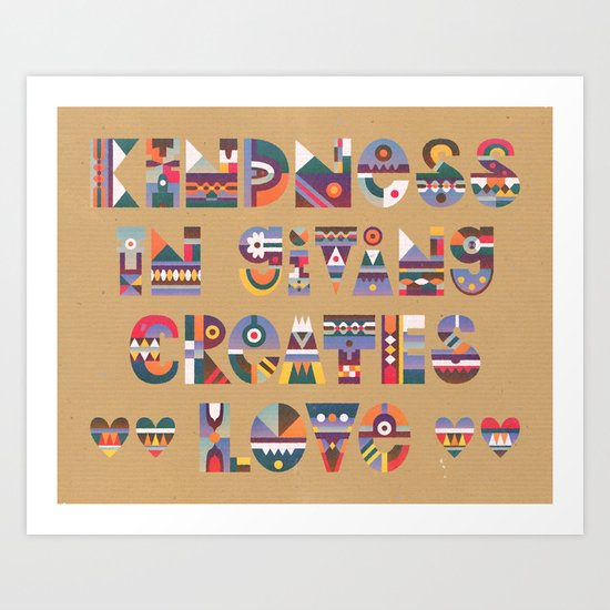 Kindness Art Print