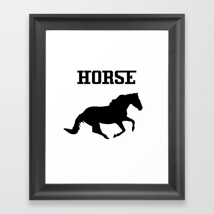 Horse Framed Art Print