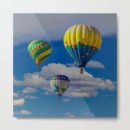 7347 Hot Air Balloon Festival - Southern Nevada Metal Print | Aerial Photography, Hot Air, Mesquite, Festival, Clouds, Atmosphere, Nevada, Balloons, Recreational, Balloon 