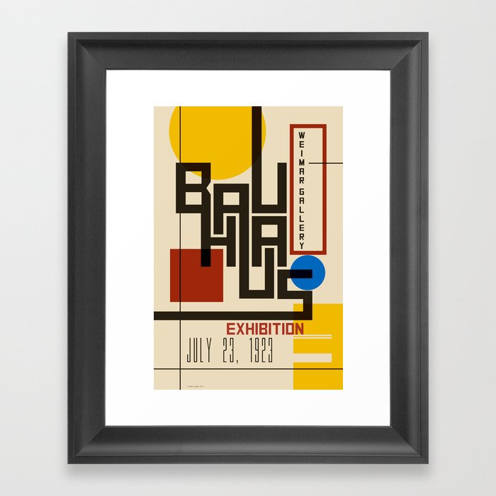 Bauhaus Poster I Framed Art Print