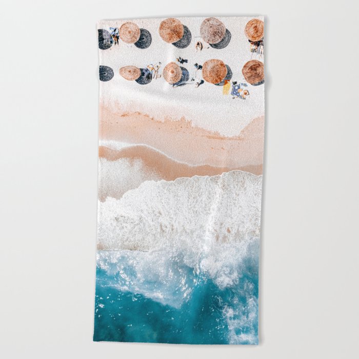 Aerial Beach Print, Ocean Beach Photography, Aerial Photography, Sea Beach Art, Ocean Print, Ocean Waves, Beach Art, Home Decor Art Print Beach Towel