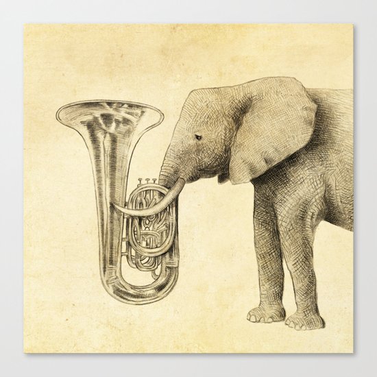 Tuba Canvas Print