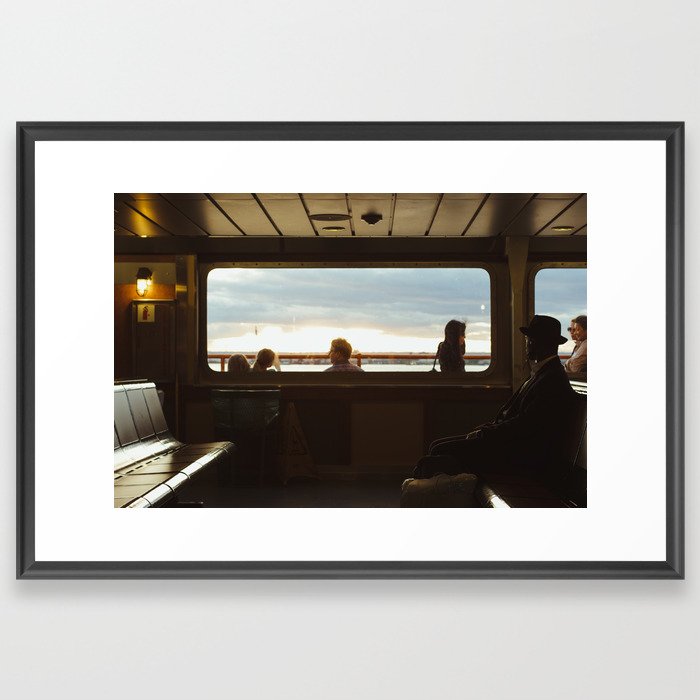 Ferry Trip Framed Art Print