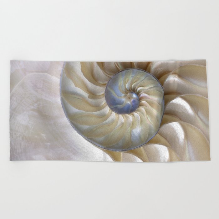 Nautilus Shell Beach Towel