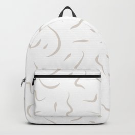 Beige and White Confetti Pattern 01 Backpack | Beigeart, Confettipattern, Cute, Patterndesign, Fun, Boho, Neutralaesthetic, Graphicdesign, Modern, Organicshapes 