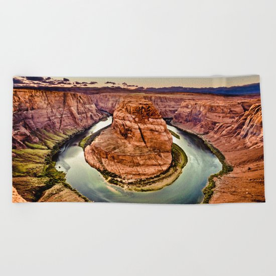 Horseshoe Bend Grand Canyon Arizona Beach Towel