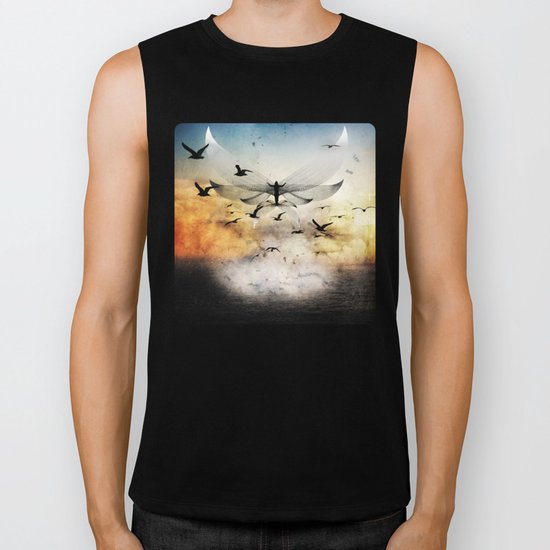 salute the morning Biker Tank