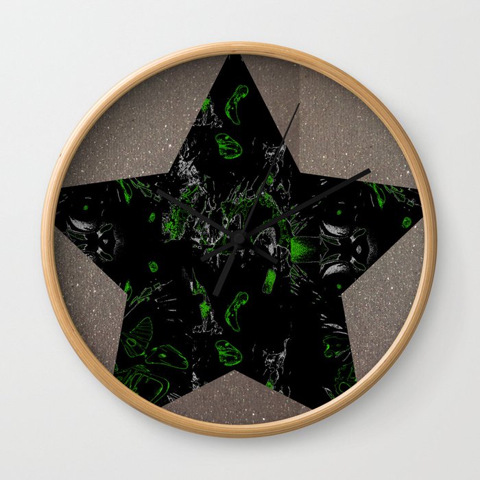 Star and sparkle Wall Clock