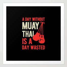 Funny Muay Thai Art Print