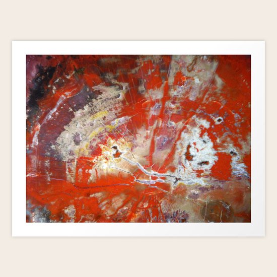 Red Wood Art Print