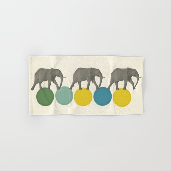 Travelling Elephants Hand & Bath Towel