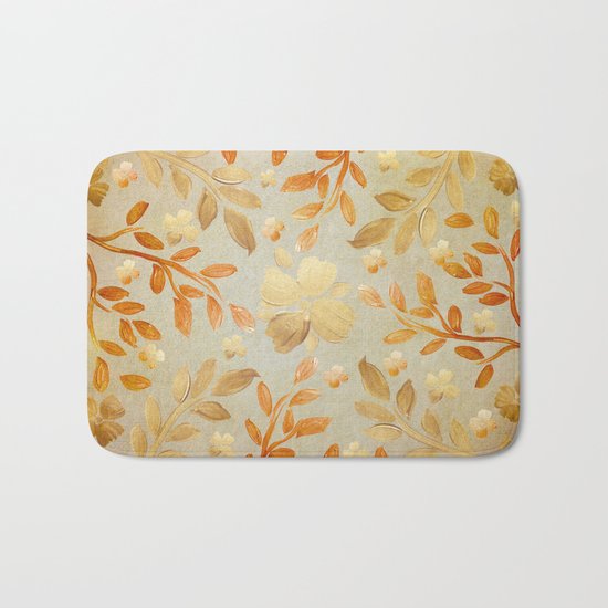 Golden Autumn Bath Mat