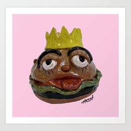 Burger Queen  Art Print