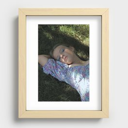 Relaxed light Recessed Framed Print