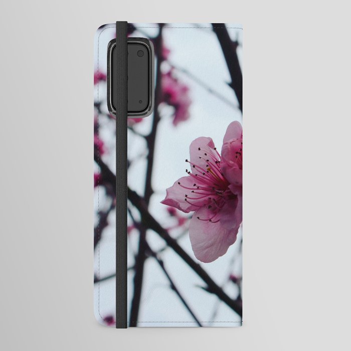 Peach Tree Flower Android Wallet Case