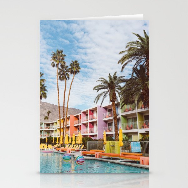 Palm Springs Pool Day VII Stationery Cards