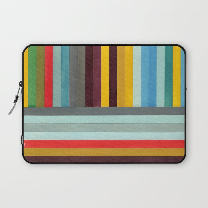 X-Y Axis: Mixed Media Collage Painting Laptop Sleeve