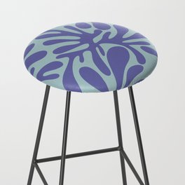 Abstract modern organic shapes pattern inspired by Matisse Bar Stool