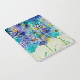 Purple and Blue Wildflowers Notebook