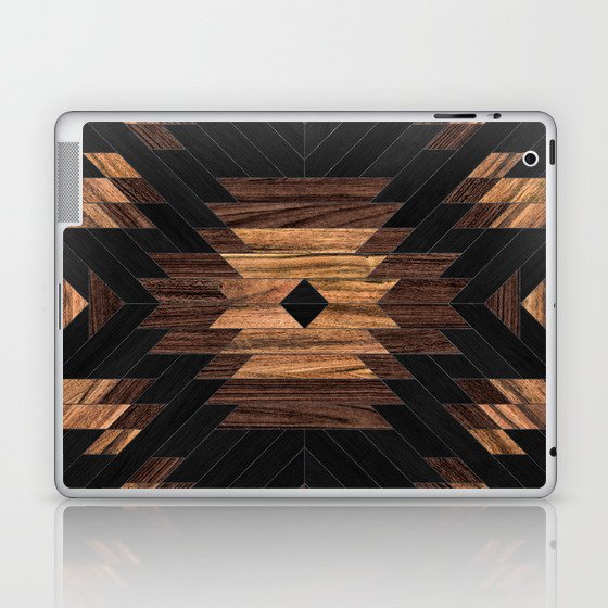 Urban Tribal Pattern No.7 - Aztec - Wood Laptop & iPad Skin