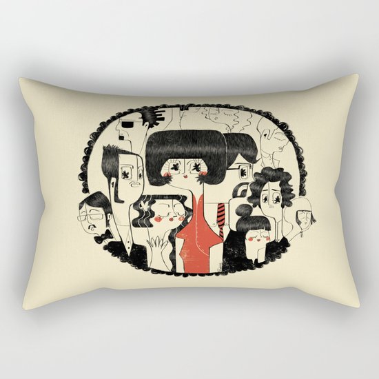 Crowd Rectangular Pillow