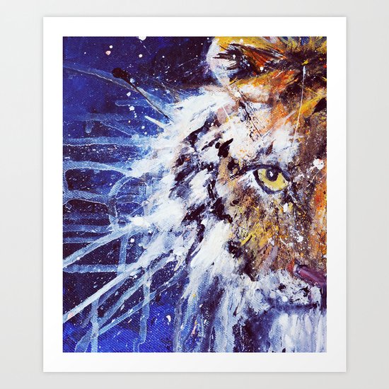 Tiger Painting Art Print
