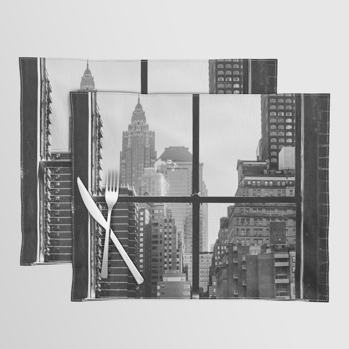 New York City Window V Placemat by Photography by Anthony Londer Society6