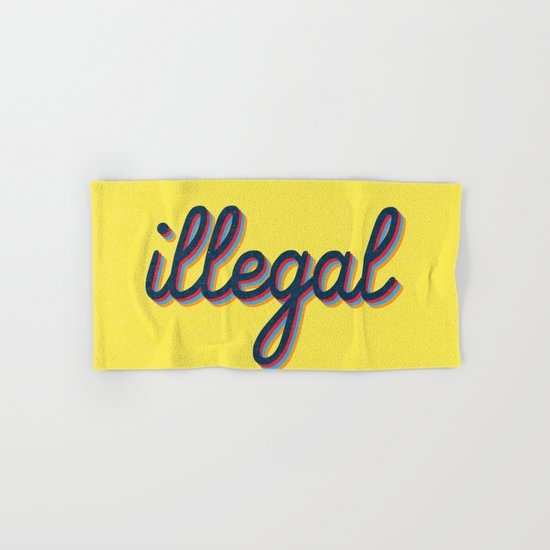 Illegal - yellow version Hand & Bath Towel