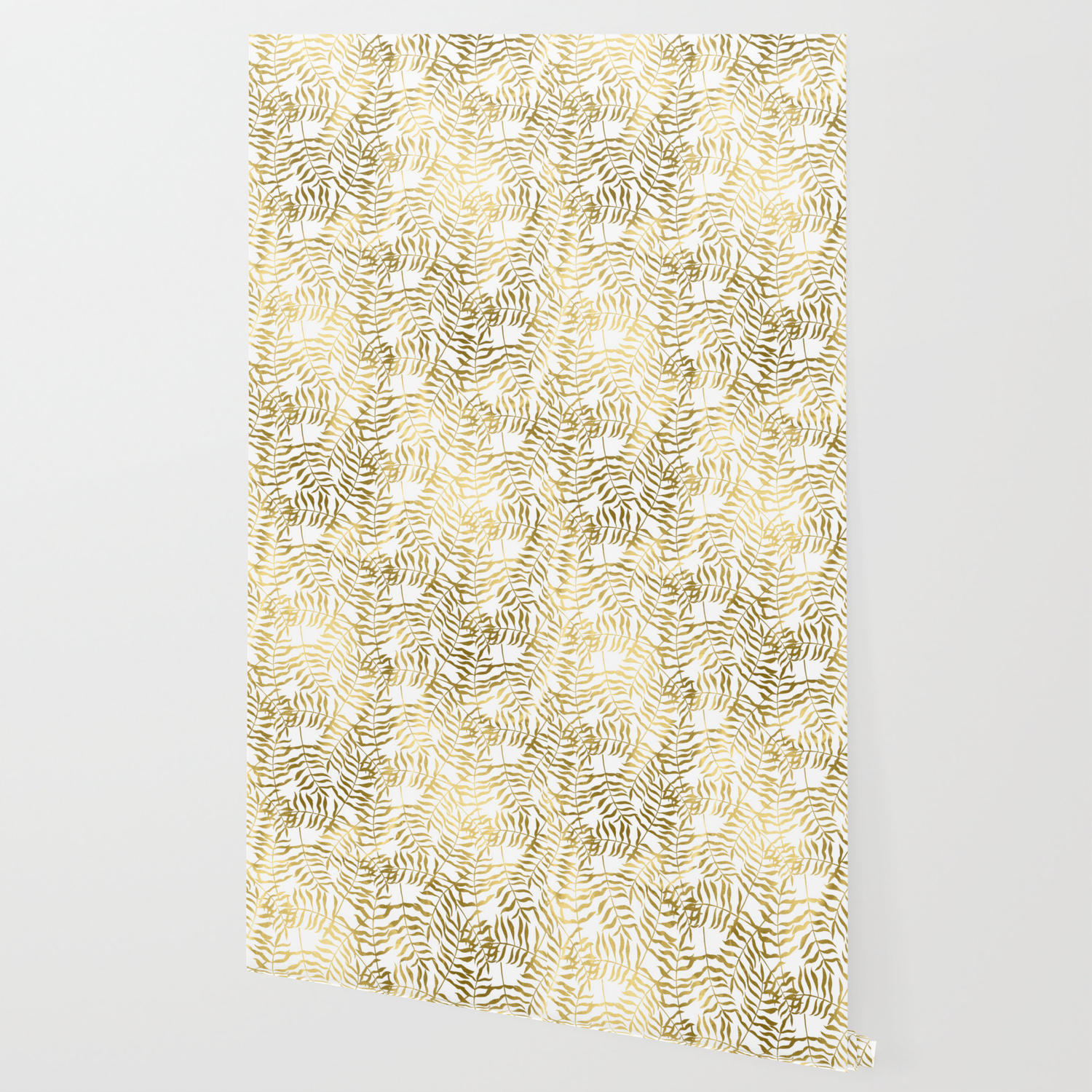 Gold Leaves 1 Wallpaper By Followmeinstead Society6