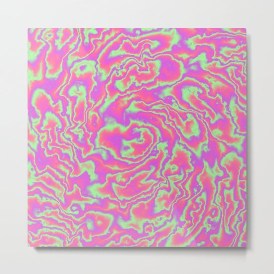 Turbulence in Tutti Fruitti Metal Print