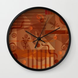 Retro Geometrics Wall Clock