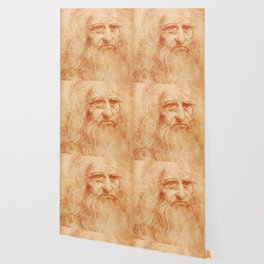 Da Vinci Wallpaper For Any Decor Style Society6 Profile of a warrior in helmet. society6