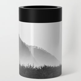 Sunset Beach Pacific Ocean Northwest Landscape Nautical Black White Misty Ombre Forest Mountain Oregon Coast Can Cooler