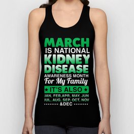 Kidney Disease Awareness T-Shirt. Tank Top