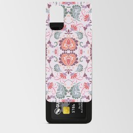 dreamsicle orange lavender bold paisley flower bohemian Android Card Case