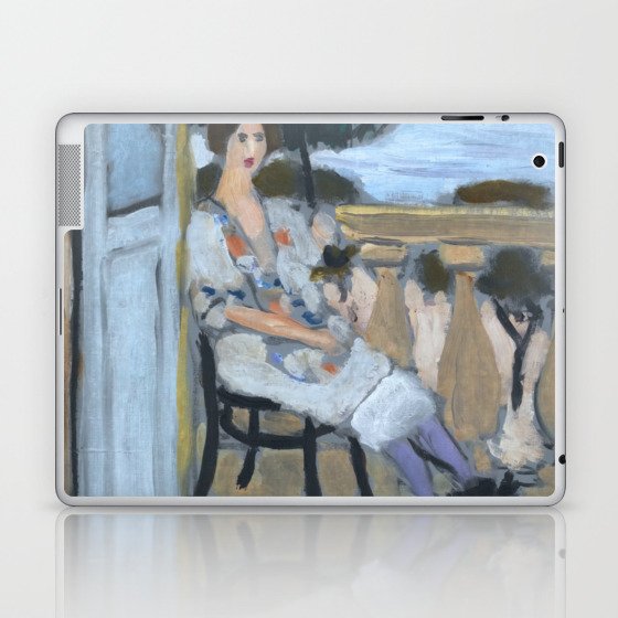 Woman holding umbrella - Henri Matisse (1919) Laptop & iPad Skin